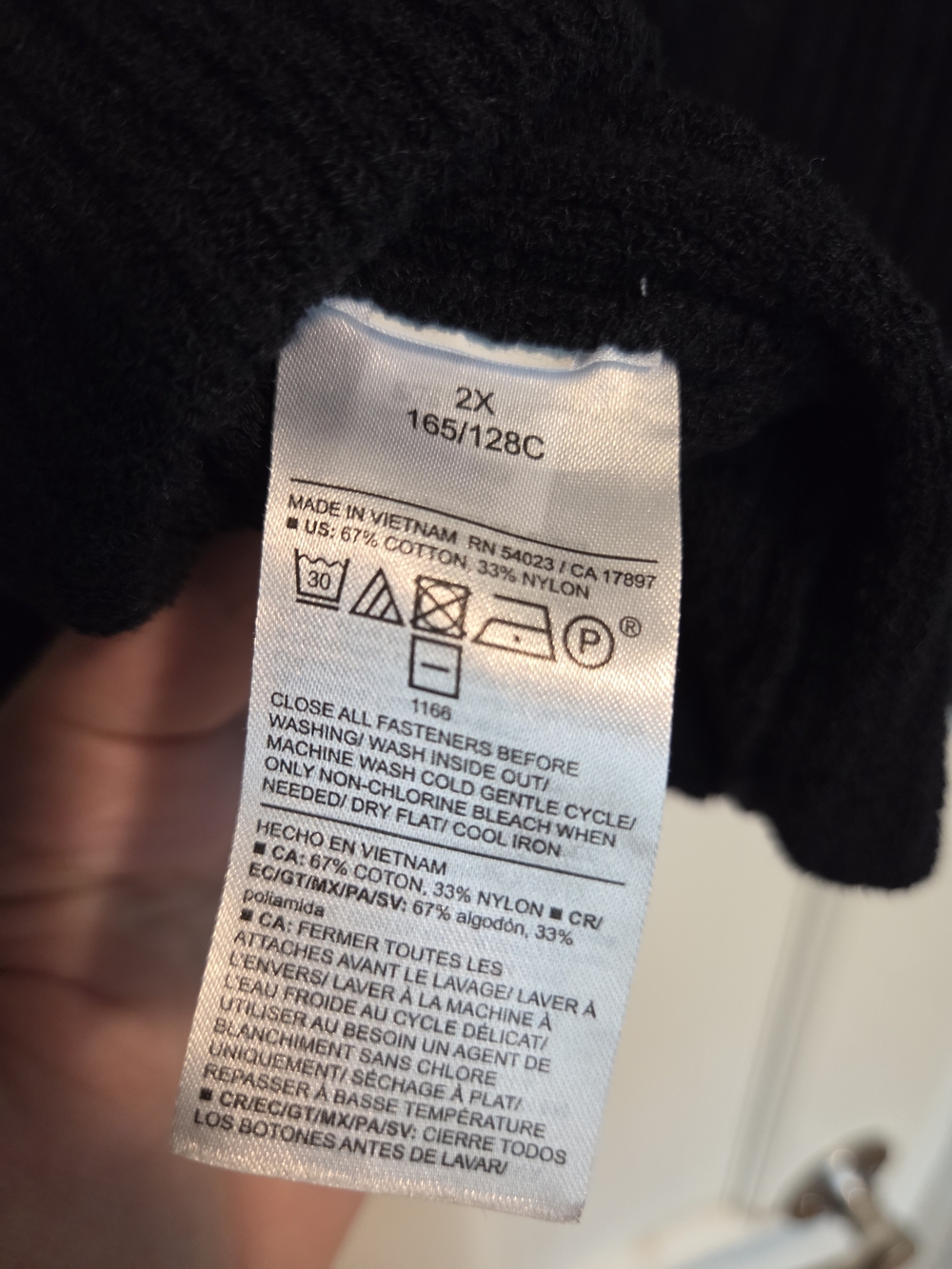 Old Navy Soft Black Ribbed Cardigan Sweater Size 2X - Picture 7 of 8